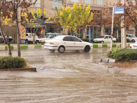 باران و باد شدید در تهران