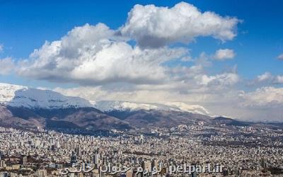 هوای تهران در نیمه اردیبهشت ۱۴۰۰ سالم می باشد