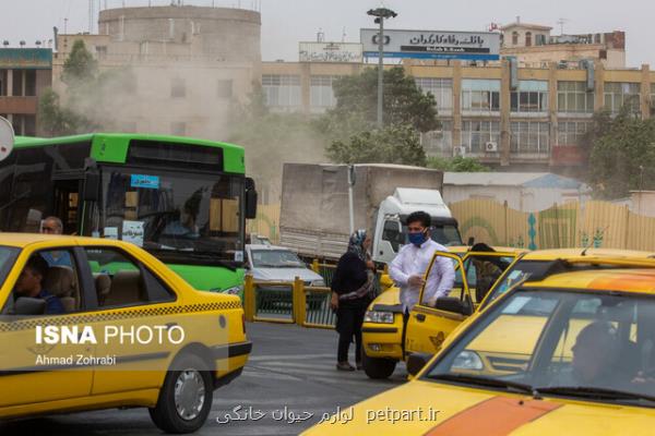 خیزش گرد و خاك در بعضی مناطق كشور