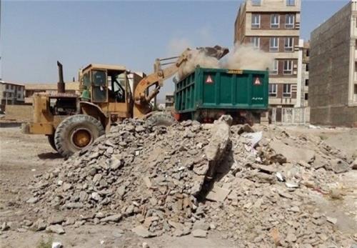 پاكسازی پسماندهای عمرانی و ساختمانی در غرب تهران