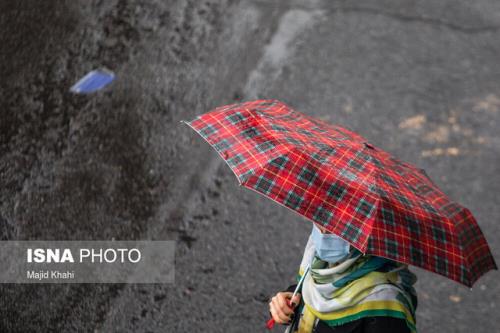 بارش باران پراکنده در 5 استان