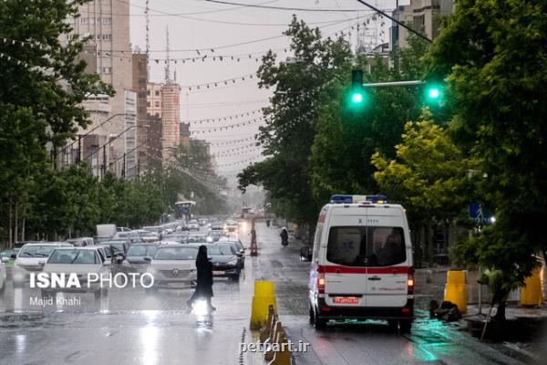 تداوم رگبار باران و تشدید وزش بادهای ۱۲۰ روزه تا سه شنبه