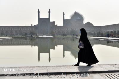 هوای اصفهان برای سومین روز پی در پی ناسالم می باشد
