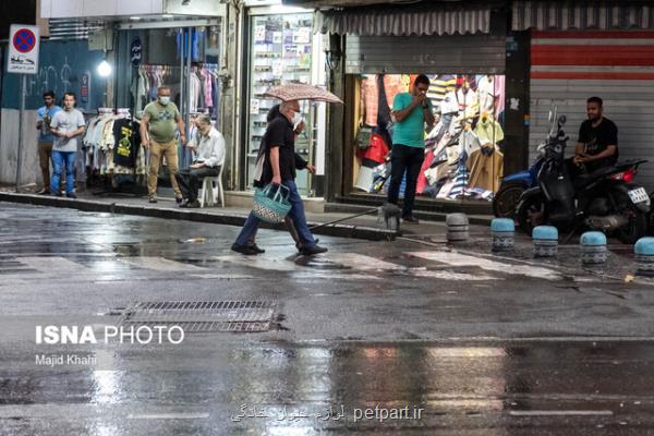 رگبار و رعد و برق در شش استان