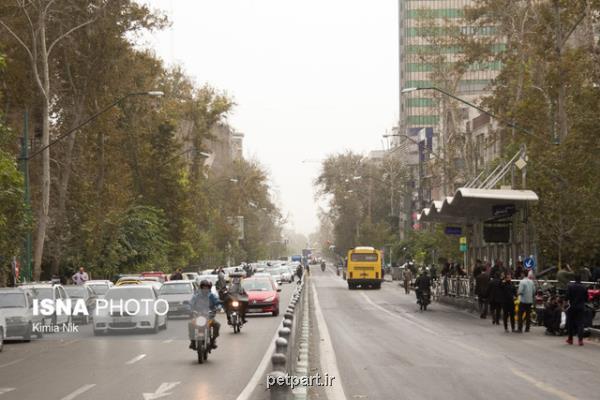 کیفیت هوای ناسالم برای گروه های حساس در تهران