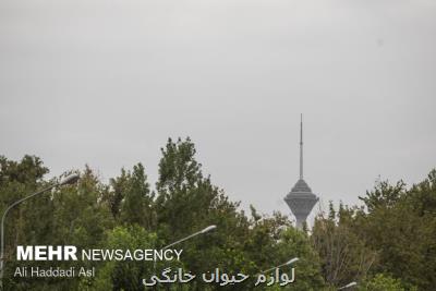 کیفیت هوای تهران سالم می باشد