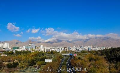 هوای تهران در محدوده قابل قبول قرار دارد