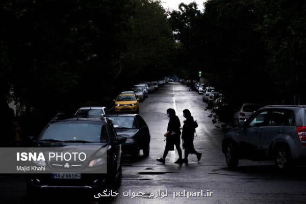 بارش باران در۱۶استان طی امروز
