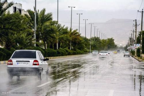 رگبار باران در بعضی مناطق کشور