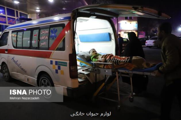 ۱۰ مصدوم در آتش سوزی جاده باغستان