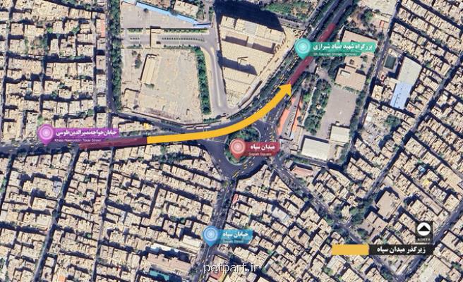 بهره برداری از زیرگذر میدان سپاه در پاییز سال جاری