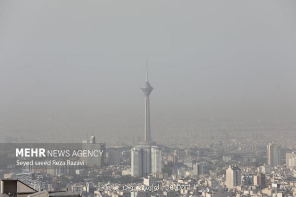 هوای تهران در وضعیت نارنجی و ناسالم می باشد