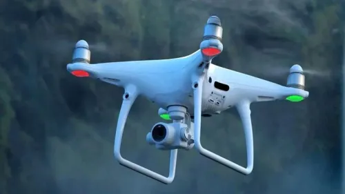 اعزام پهپاد حرارتی برای شناسایی کانون های آتش سوزی در جنگل های الیت چالوس