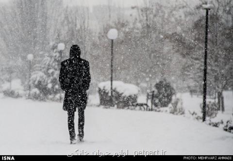 بارش باران و برف در ۶ استان كشور