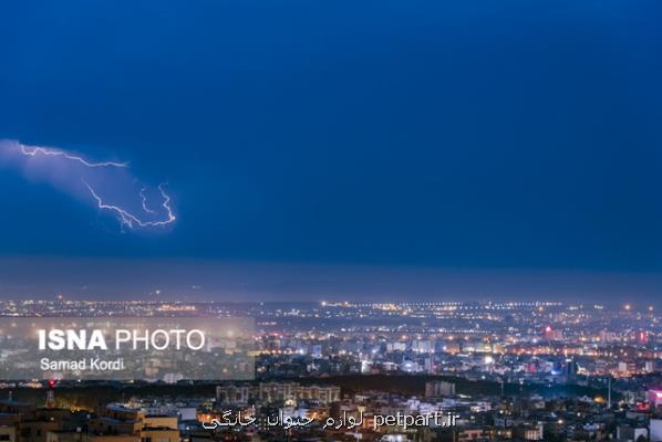 رگبار و رعد و برق در شمال غرب كشور