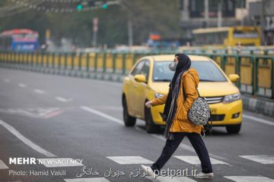 شاخص آلودگی هوای تهران رو به افزایش است