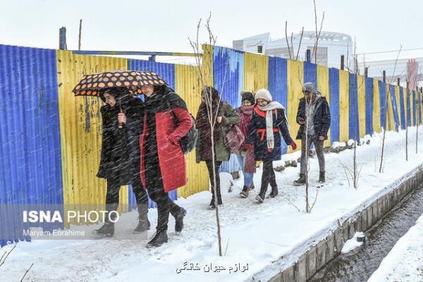 مناطقی كه فردا برفی می شوند