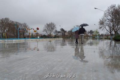 بارش باران در بیشتر نقاط كشور