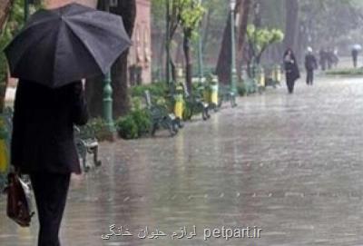 وقوع رگبار و رعد و برق در نیمه شمالی و شرقی كشور