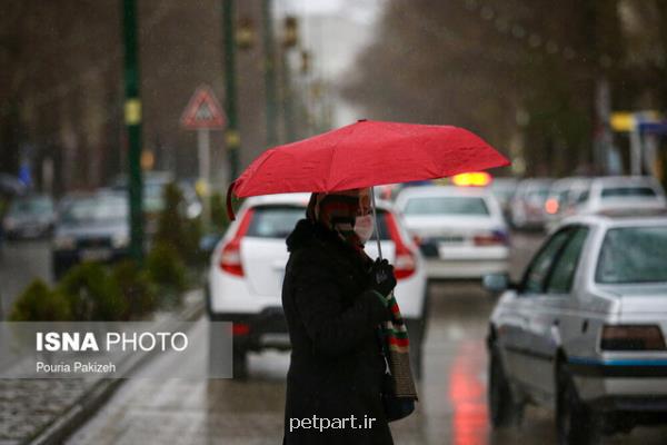 بارش پراكنده باران در كشور طی روزهای پایانی سال